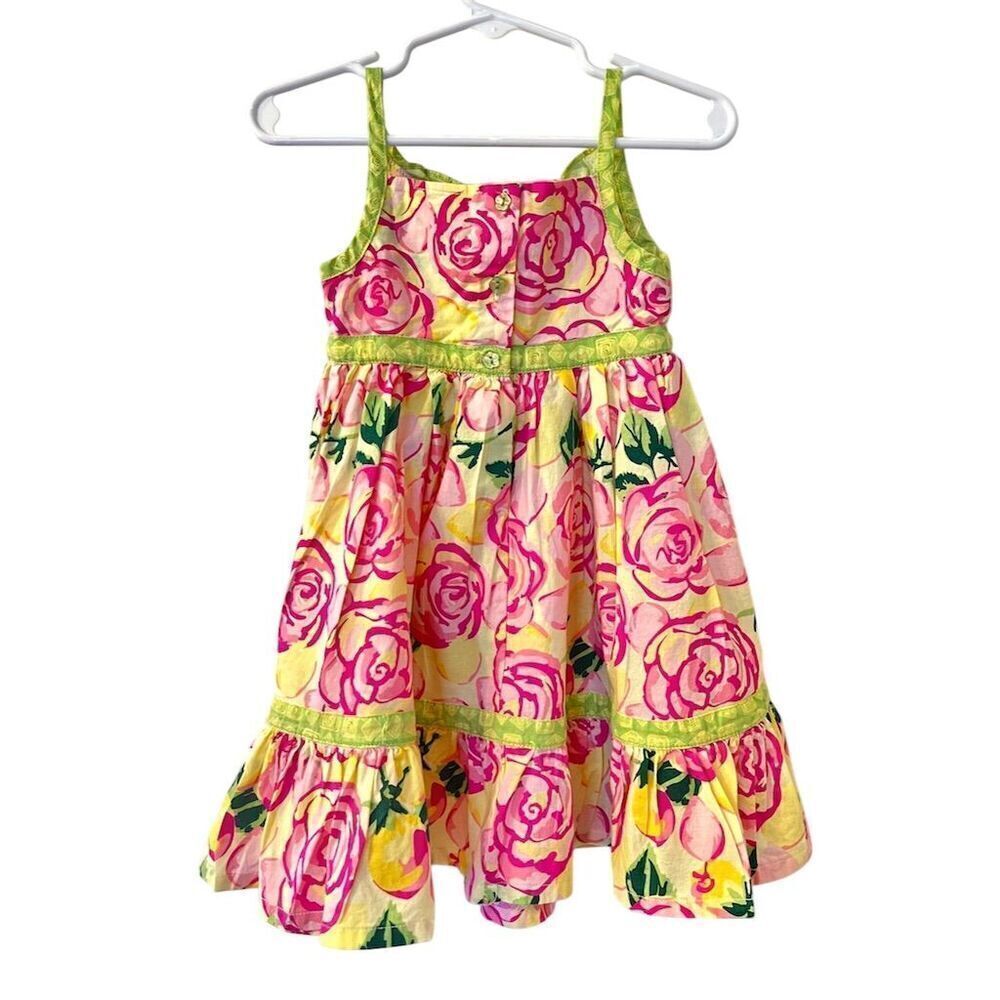 Savannah 18 Months Girls Pink Floral Baby Dress Summer Spring Birthday Party - Picture 2 of 10